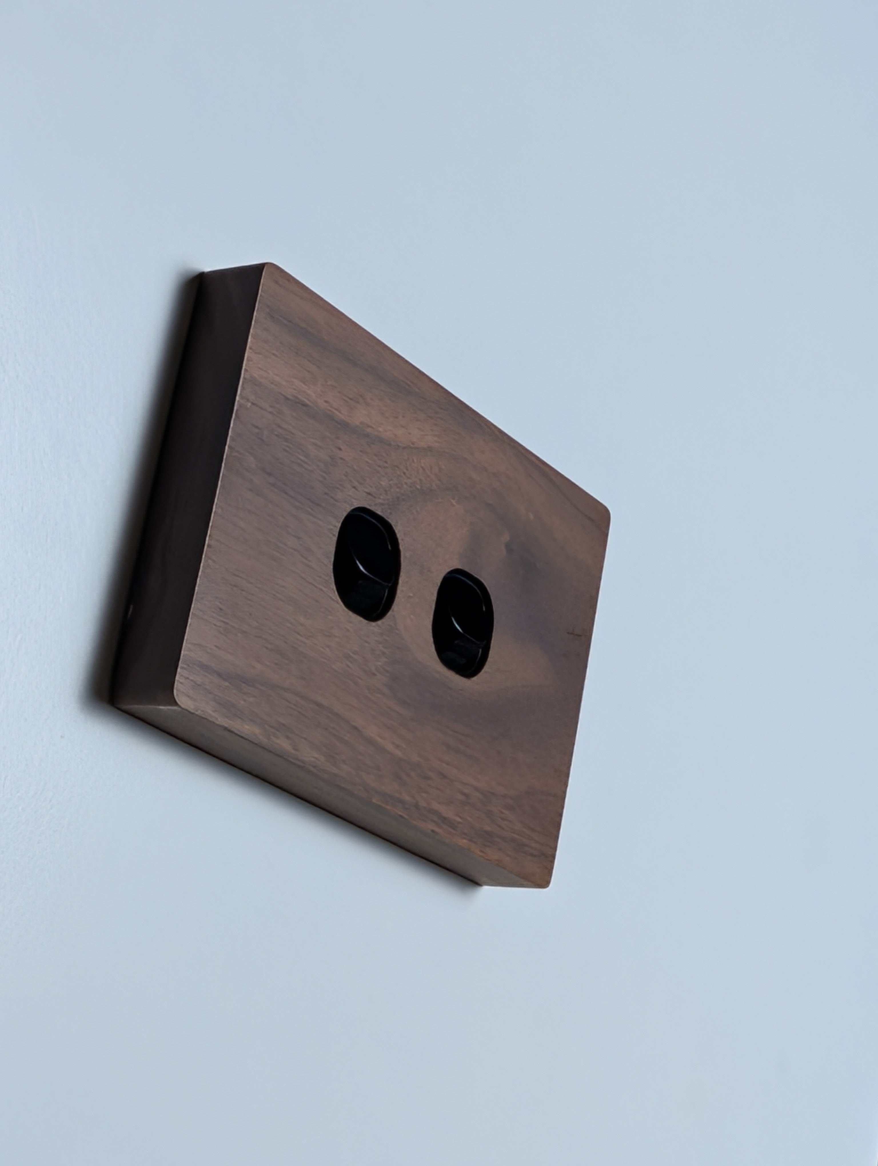 Walnut 2 Gang Cover