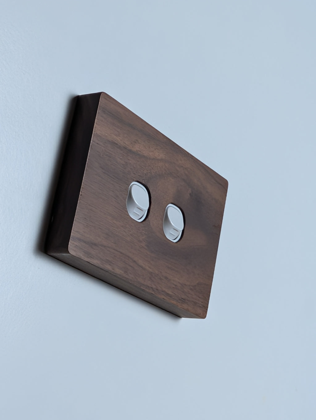 Walnut 2 Gang Cover