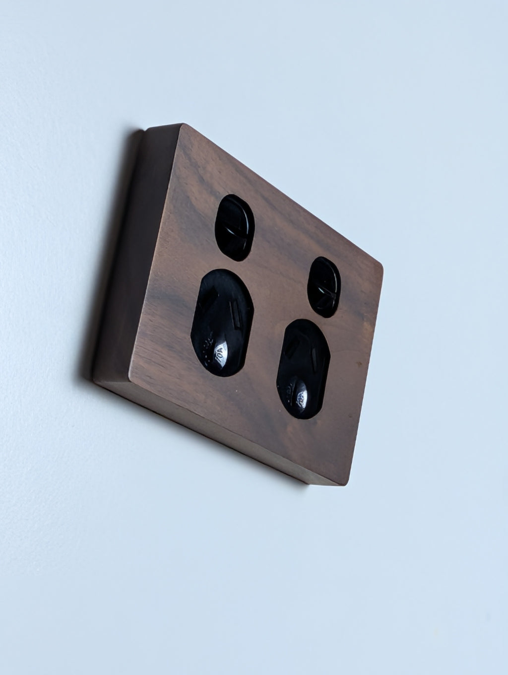 Walnut Double Outlet