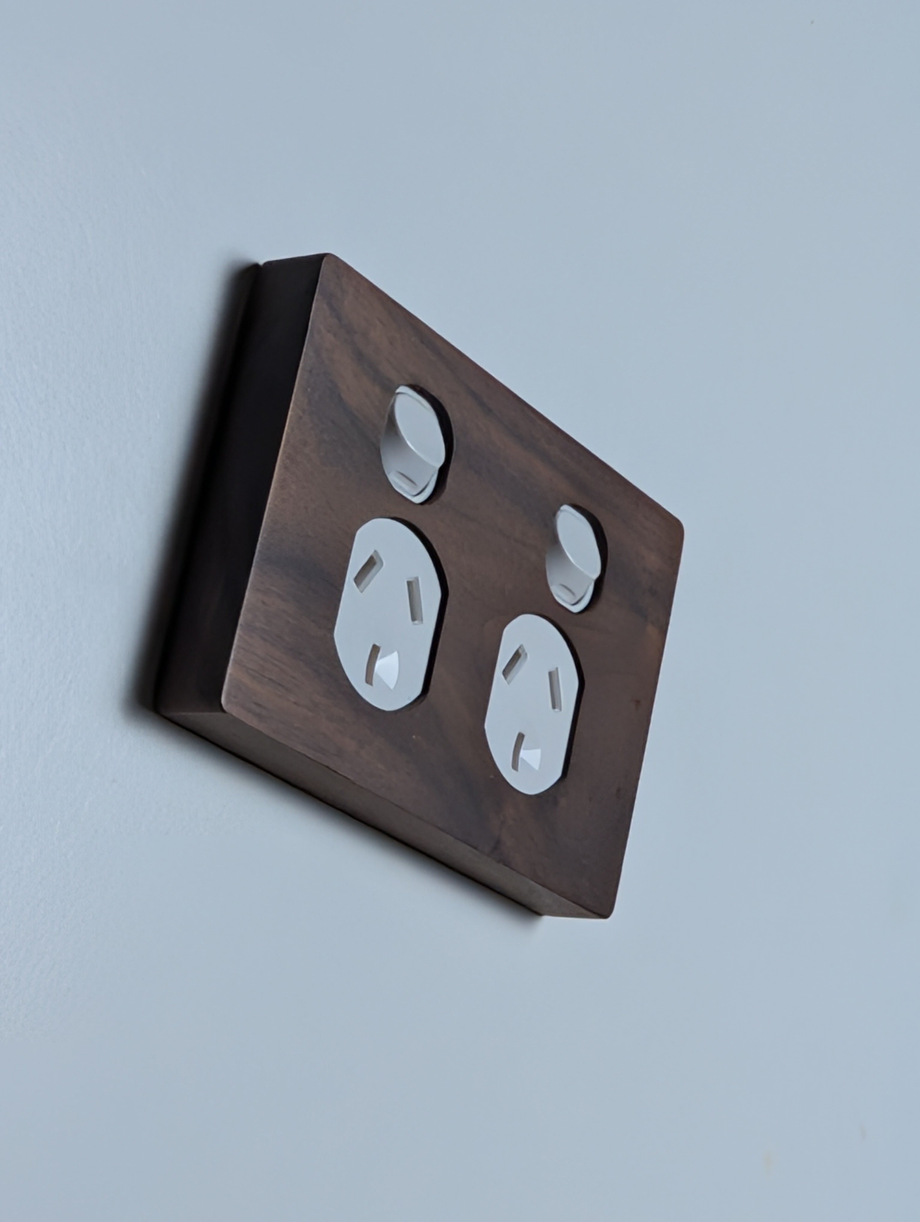 Walnut Double Outlet