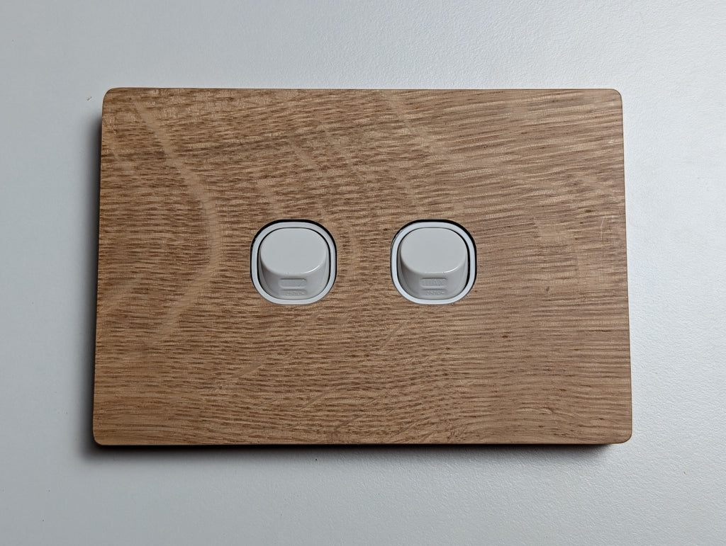 Oak 2 Gang Cover