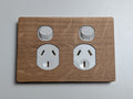Oak Double Outlet