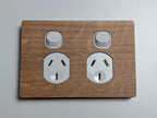 Oak Double Outlet