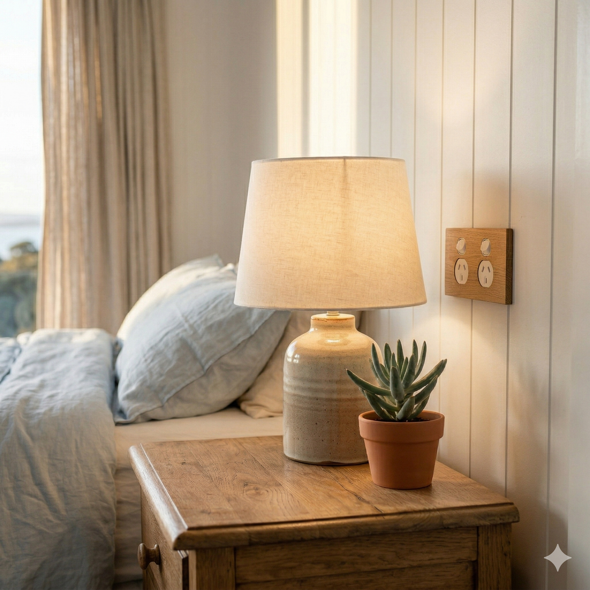 Oak Double Outlet