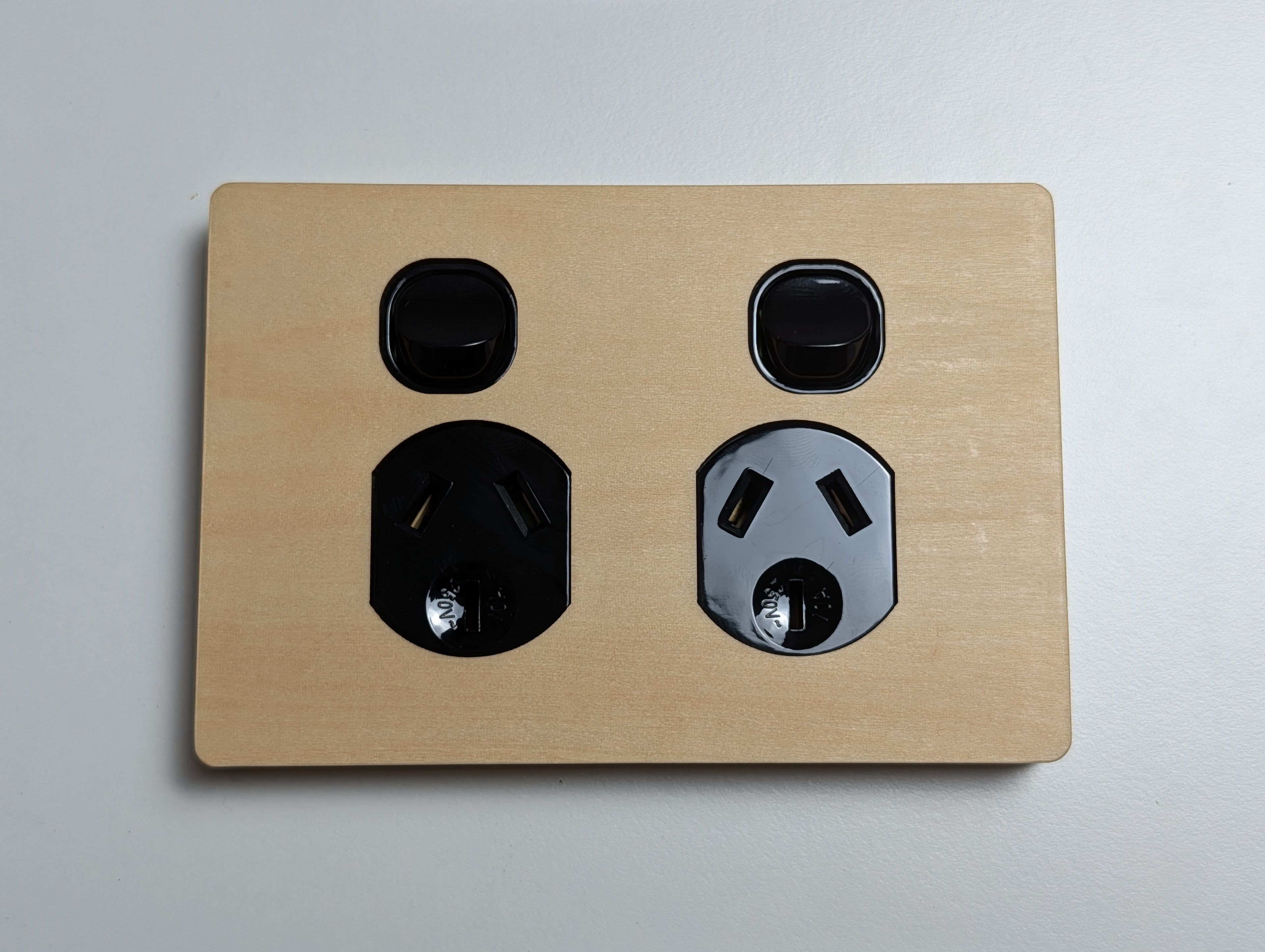 Plywood Double Outlet