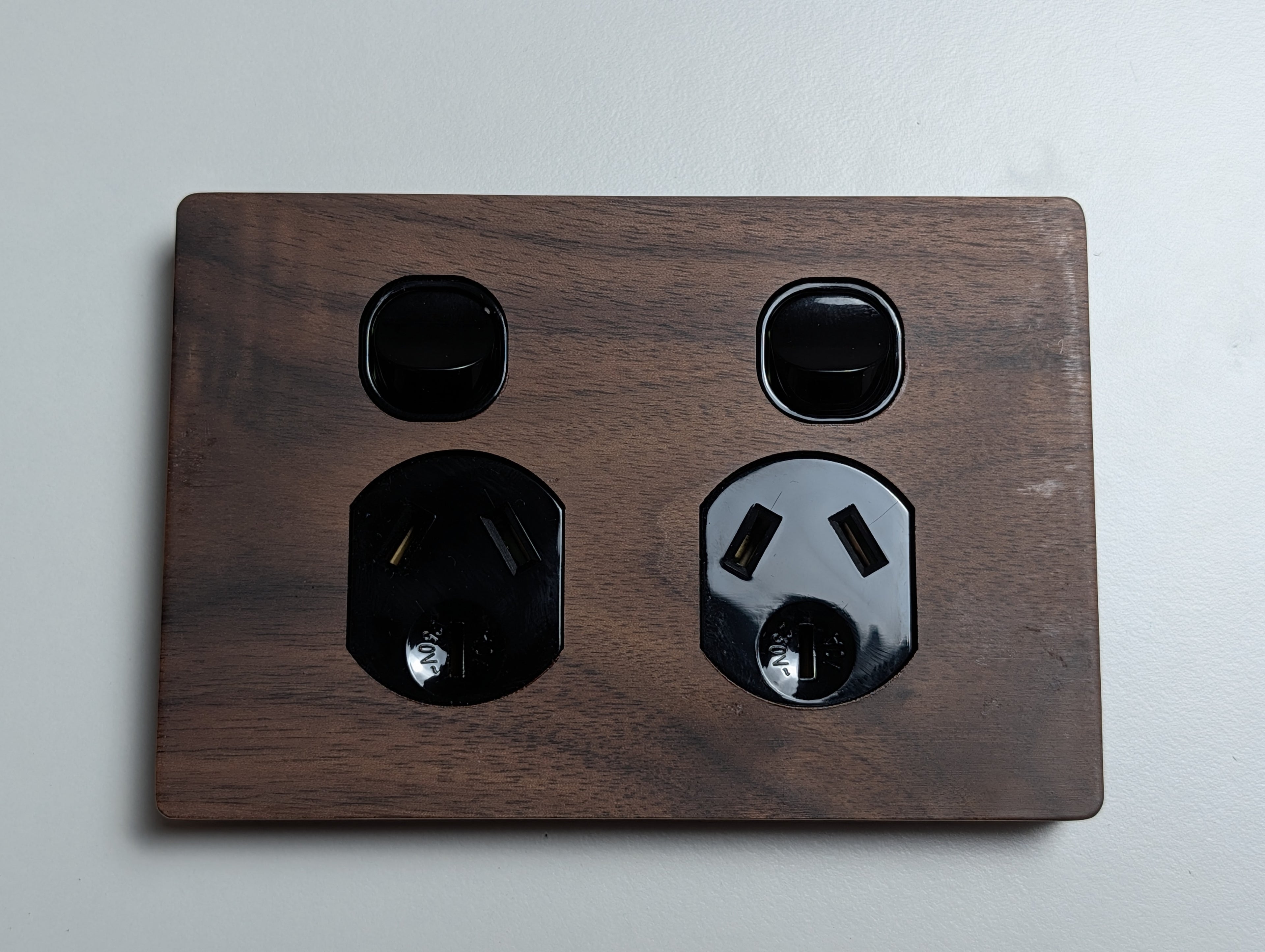 Walnut Double Outlet