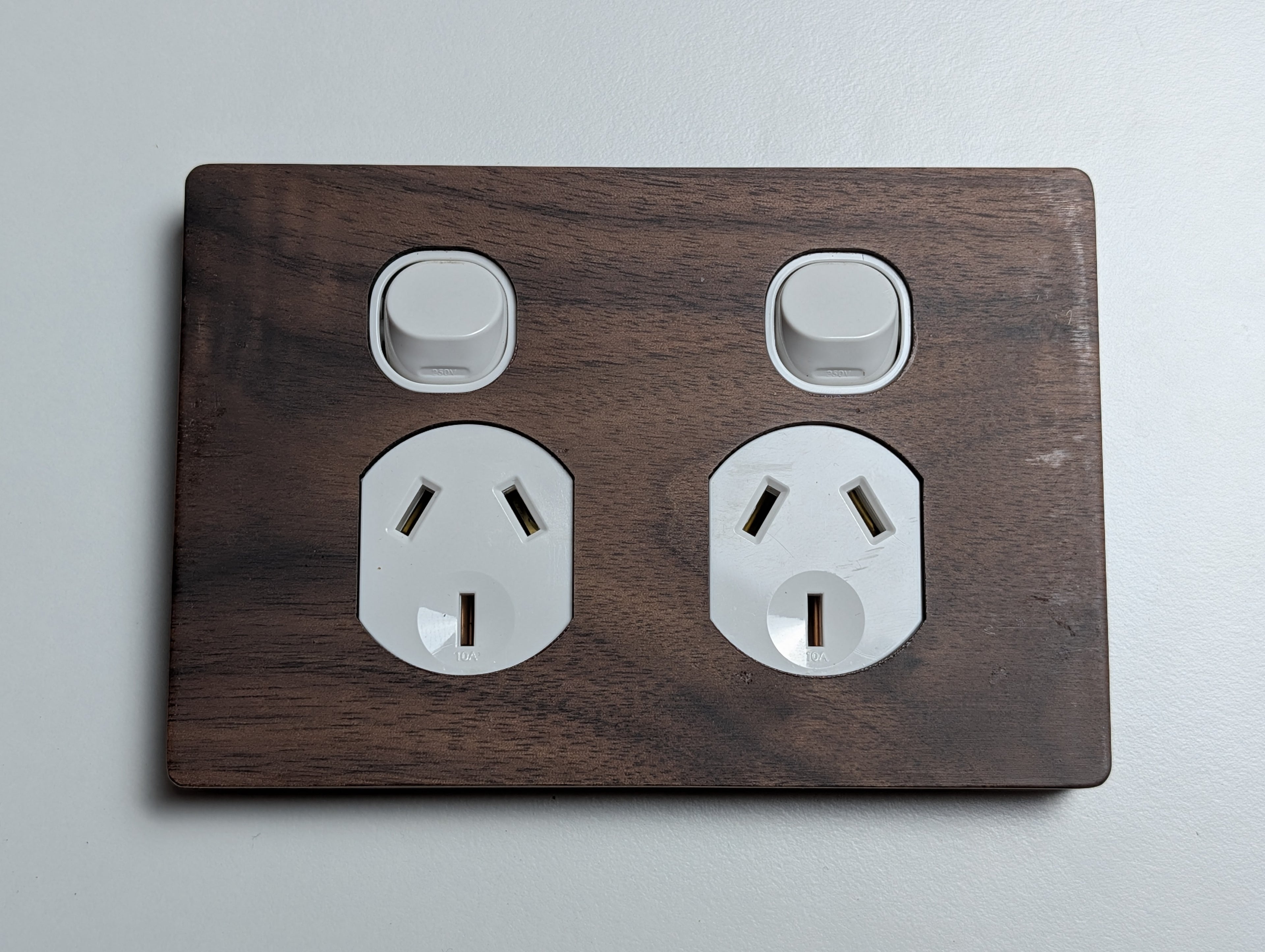 Walnut Double Outlet