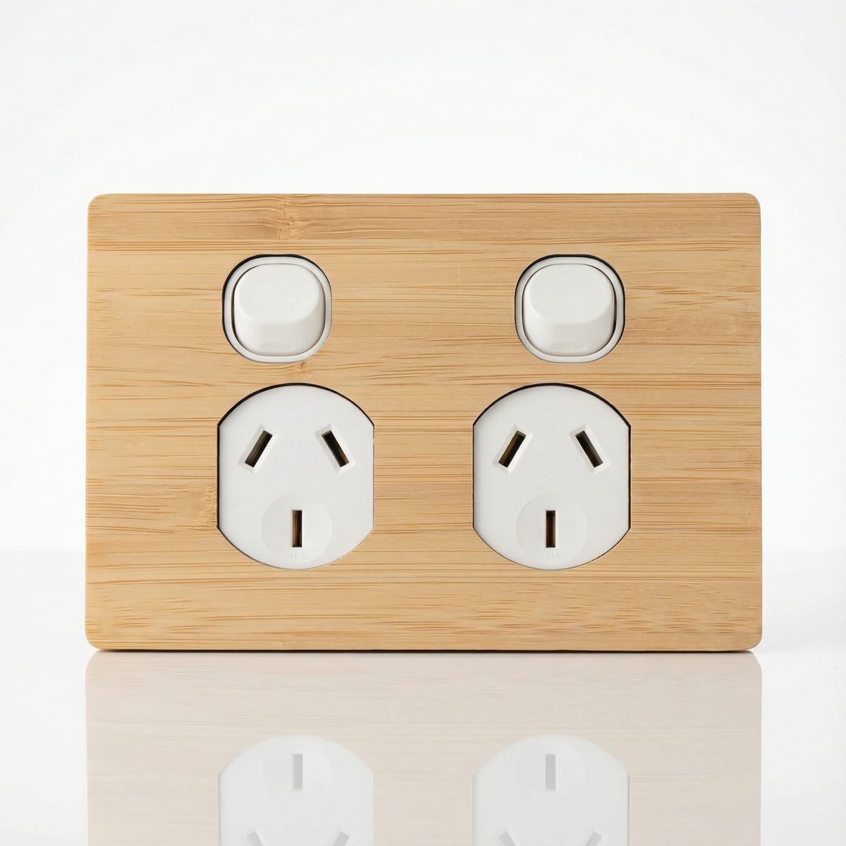 Bamboo Double Outlet – Timber Plates