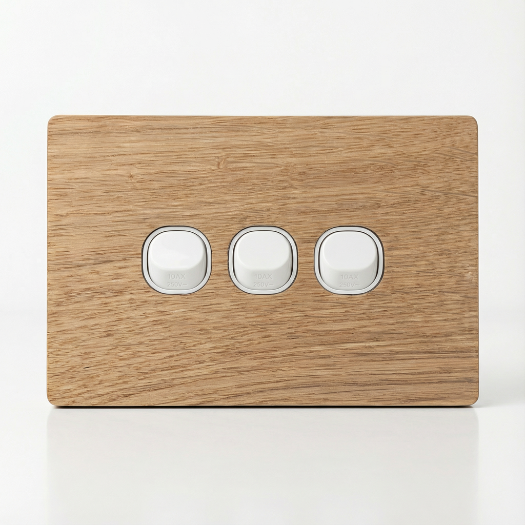 Oak 3 Gang Cover