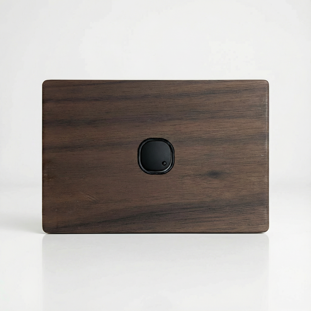 Walnut 1 Gang Cover