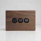 Walnut 3 Gang Cover
